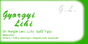 gyorgyi lihi business card